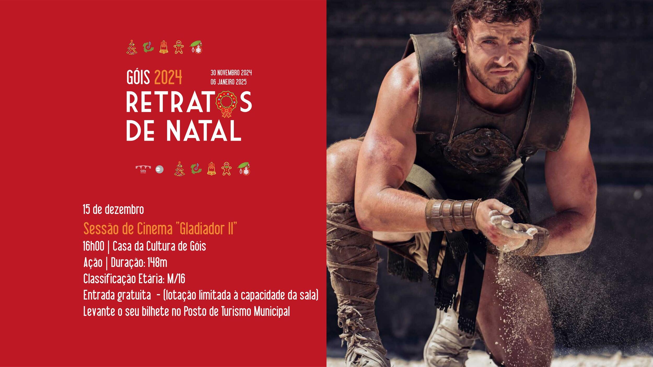 Sessão de Cinema "Gladiador II"