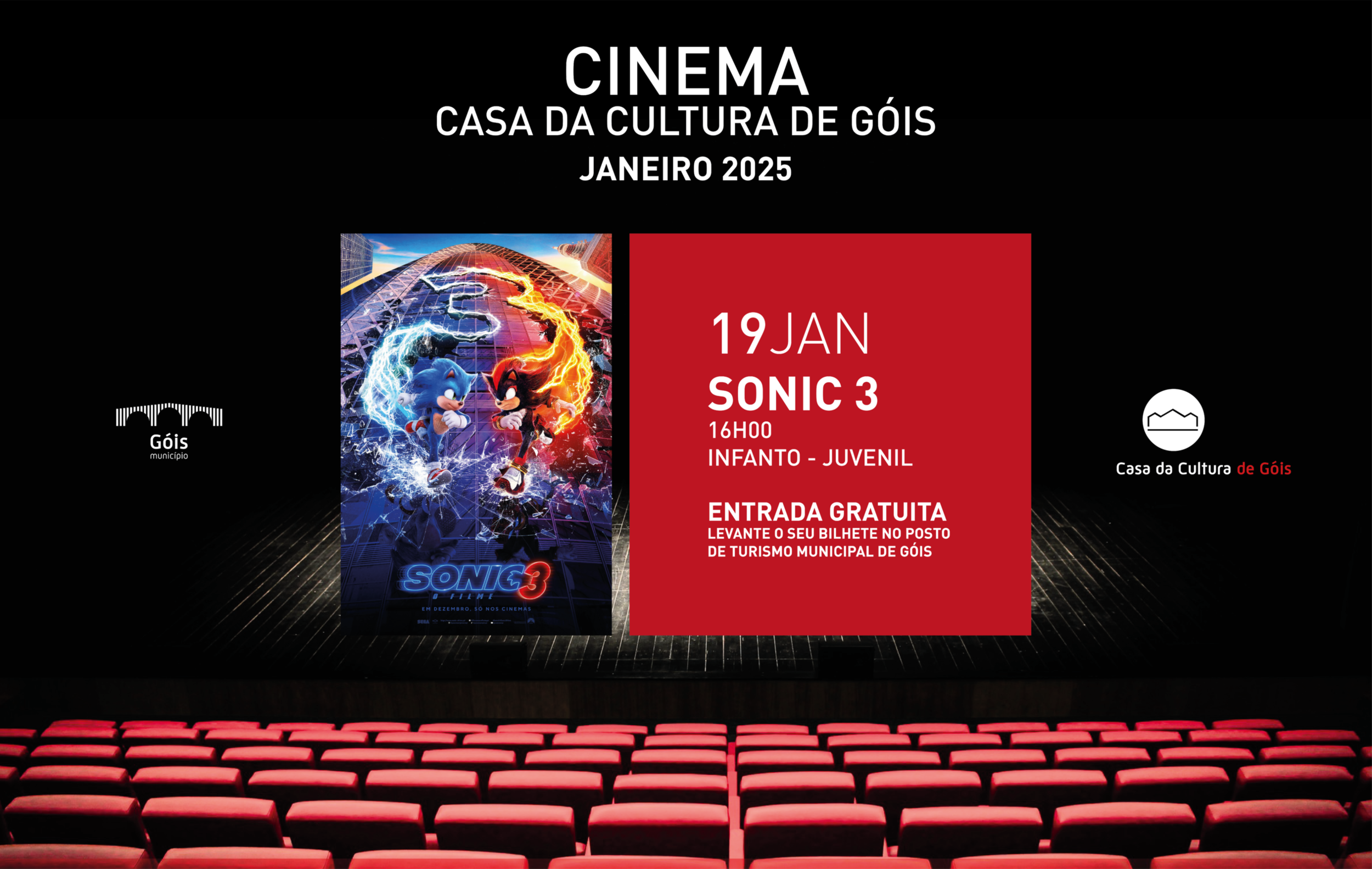 Cinema -  “SONIC 3: O FILME”