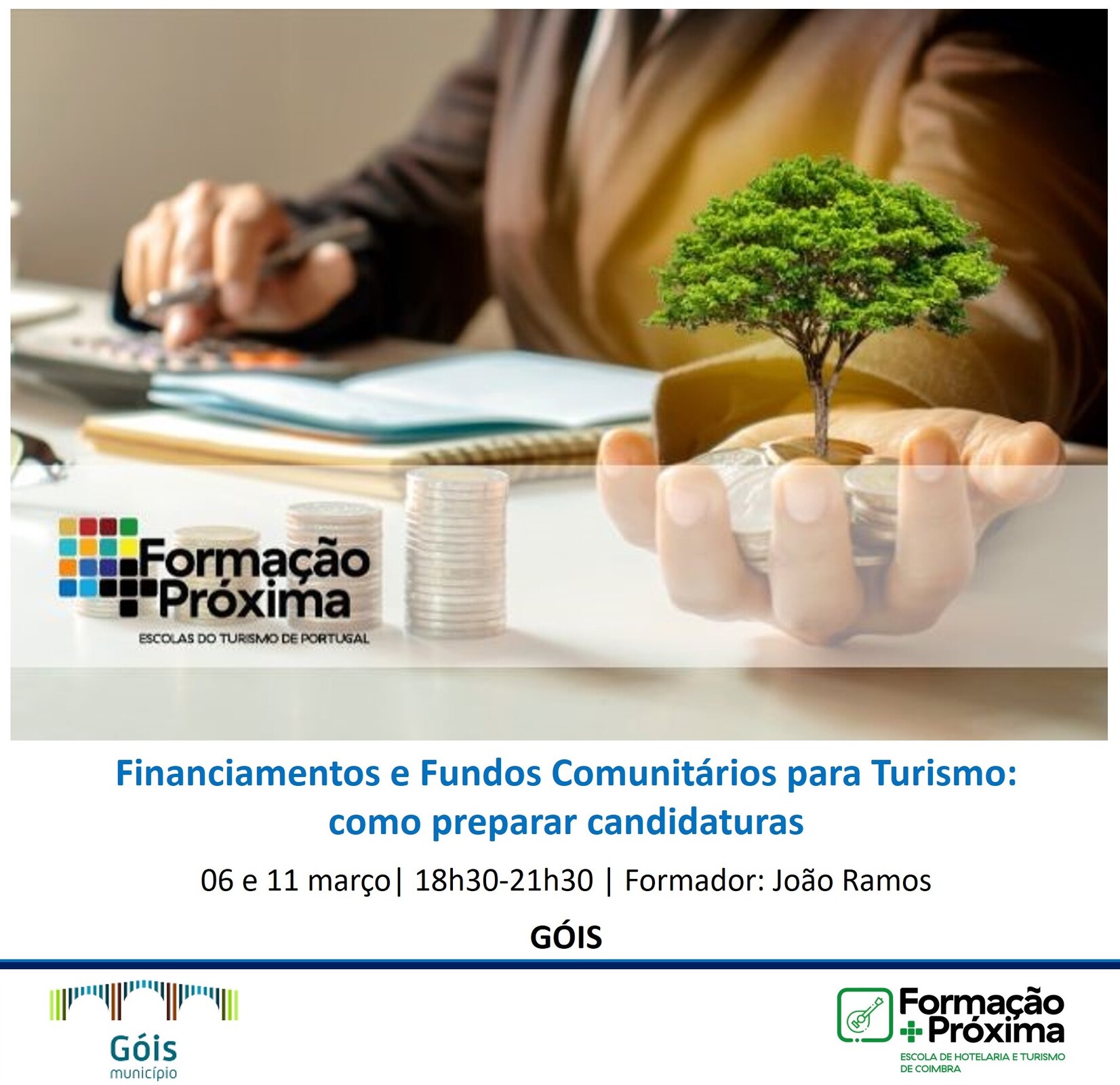 Ação de Formação “Financiamentos e Fundos Comunitários para Turismo: como preparar candidaturas”