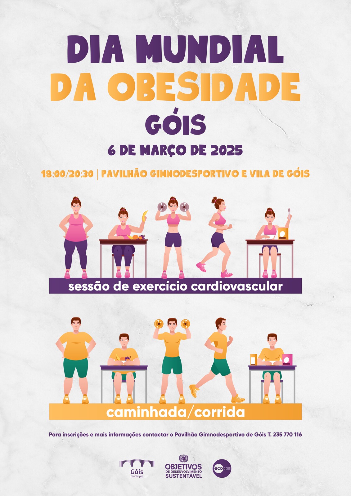 Dia Mundial da Obesidade - Exercício Cardiovascular e Caminhada/Corrida