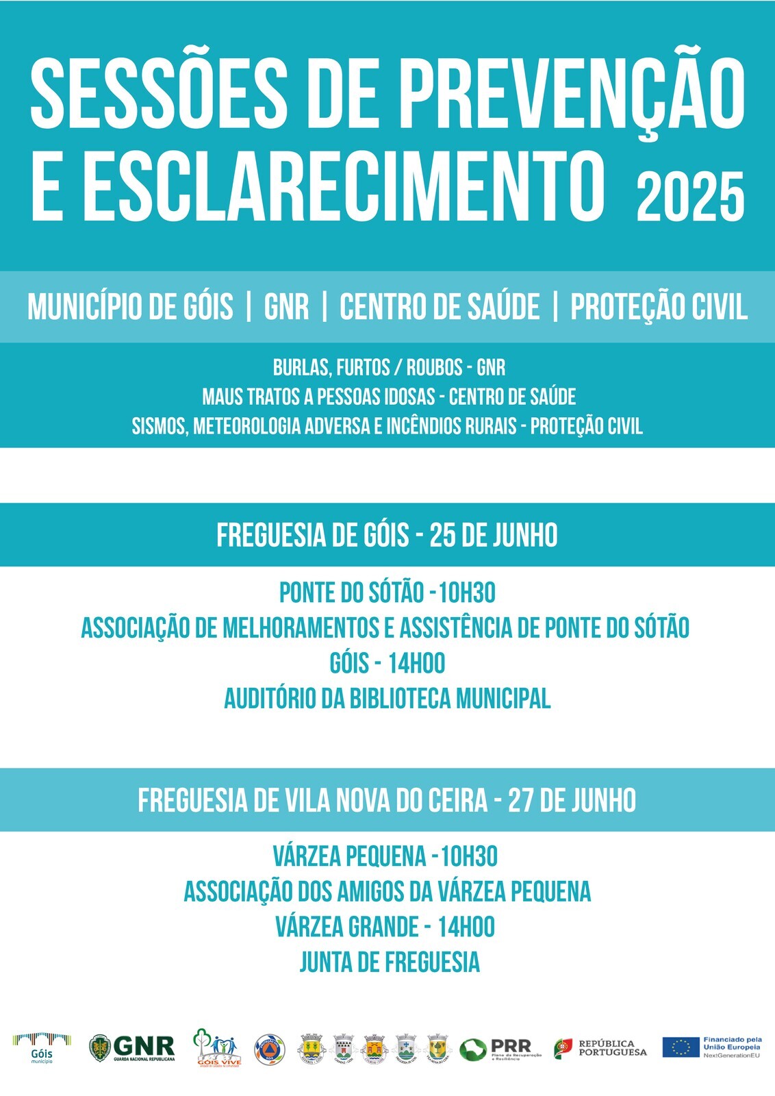 Sessões de Prevenção e Esclarecimento - Projeto Aproximar 2025