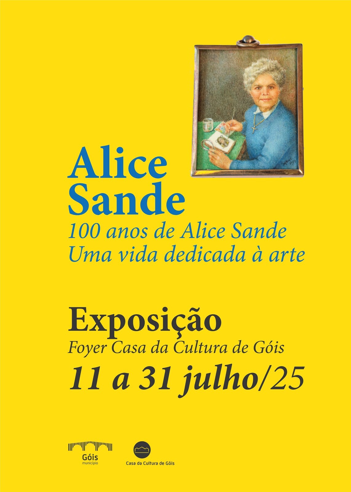 Exposição "100 anos de Alice Sande - Uma vida dedicada à arte"
