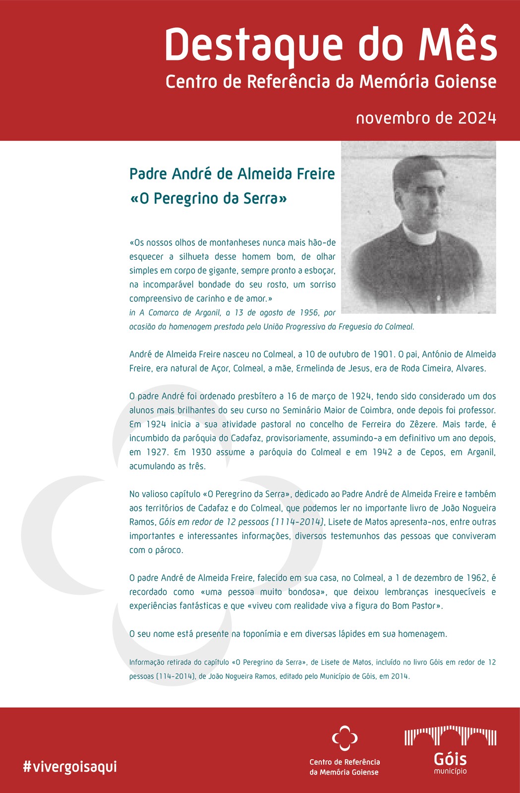 DESTAQUE DO MÊS - Centro de Referência da Memória Goiense