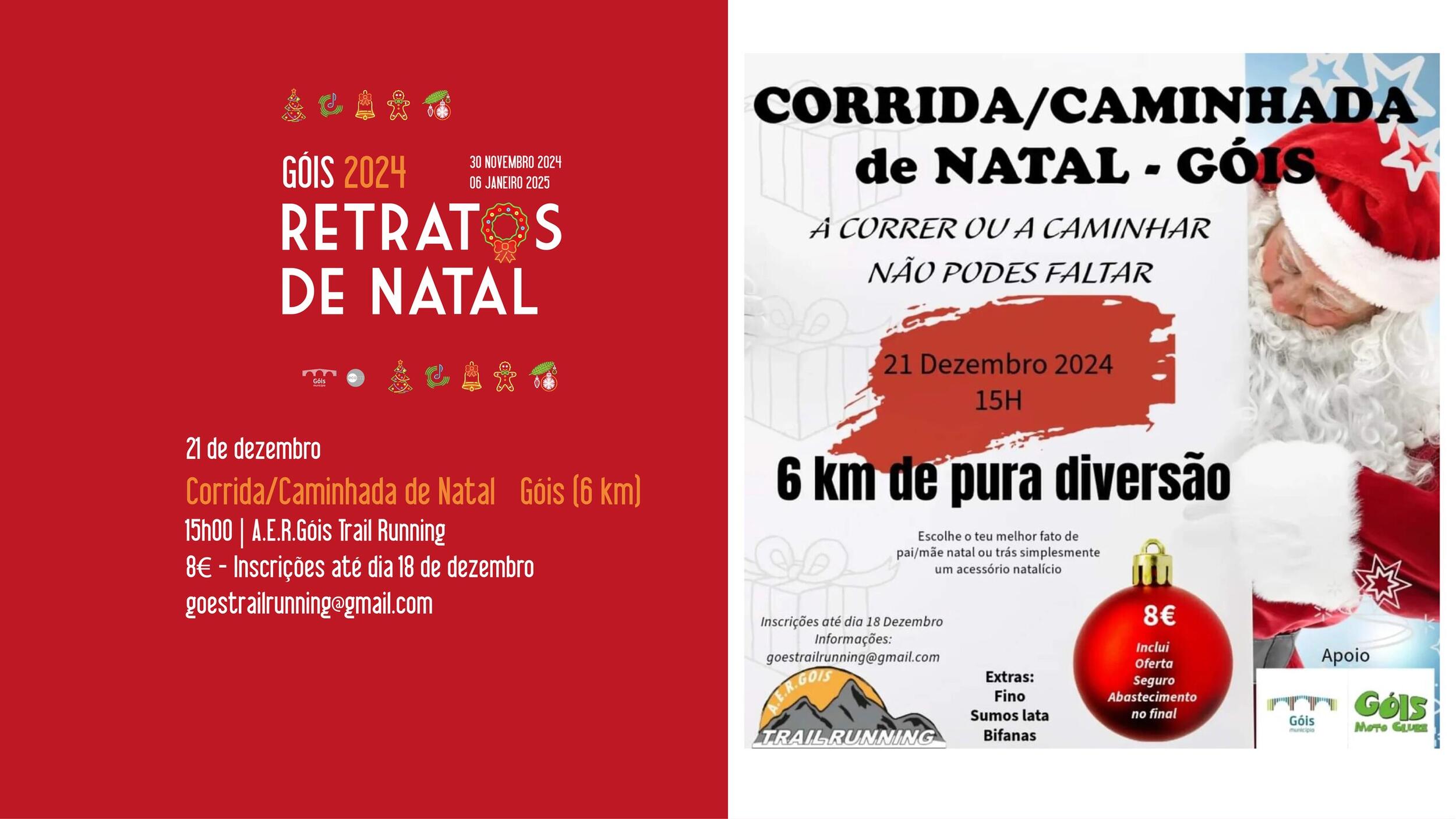 Caminhada/Corrida de Natal em Góis