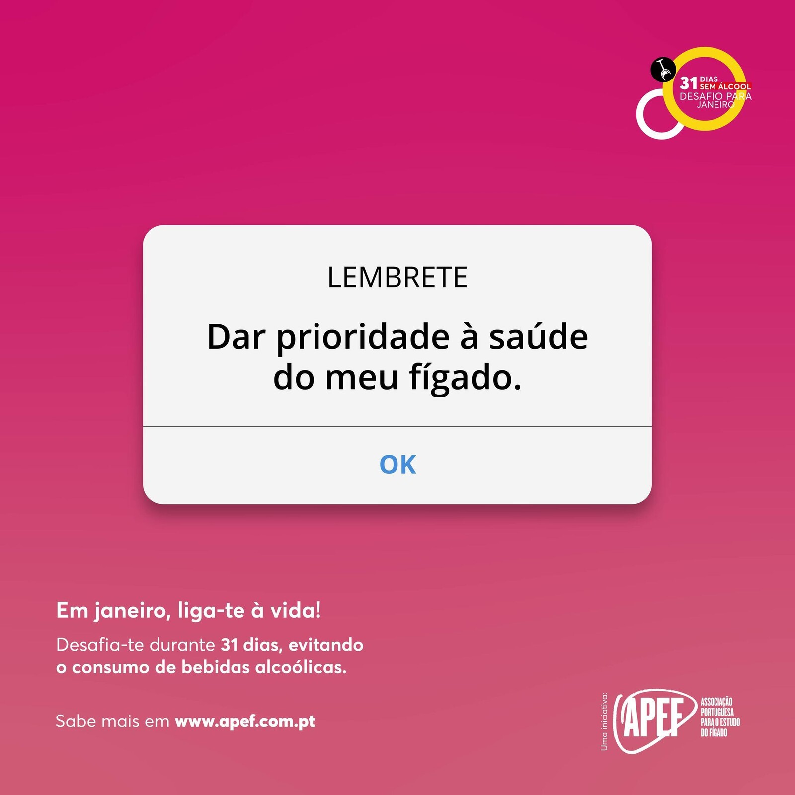 Campanha #JaneiroSemAlcool