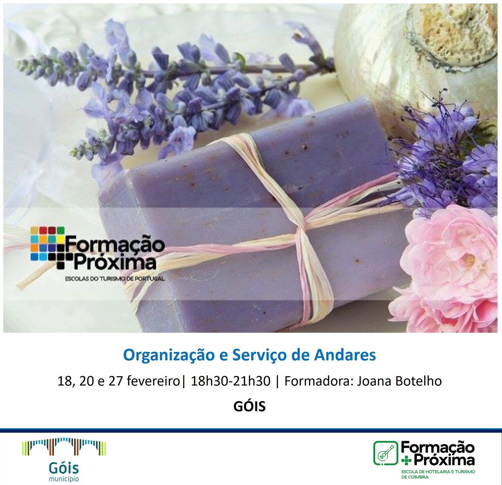 Formação "Organização do Serviço de Andares" inicia amanhã na Casa da Cultura de Góis