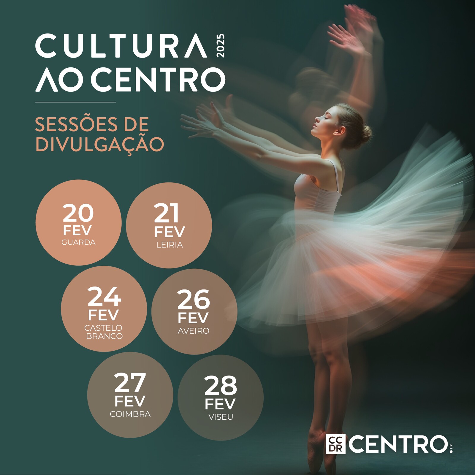 Cultura ao Centro 2025: Apoio à Ação Cultural | Candidaturas Abertas
