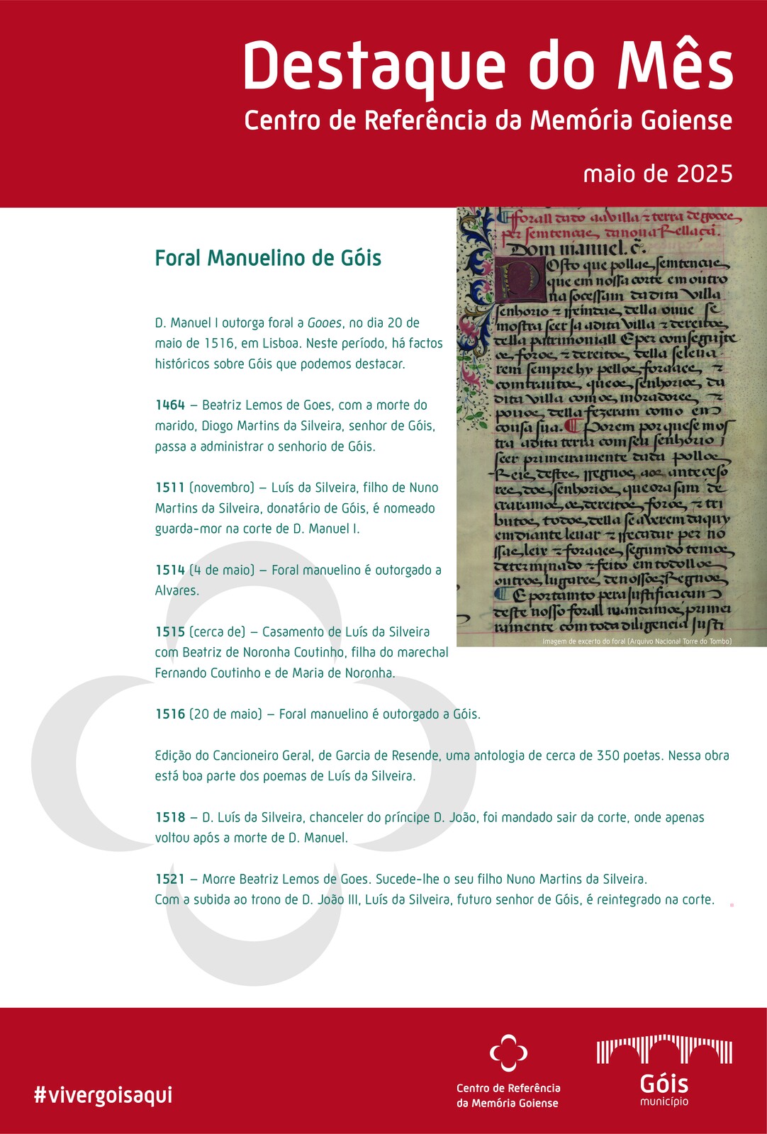 DESTAQUE DO MÊS - Centro de Referência da Memória Goiense