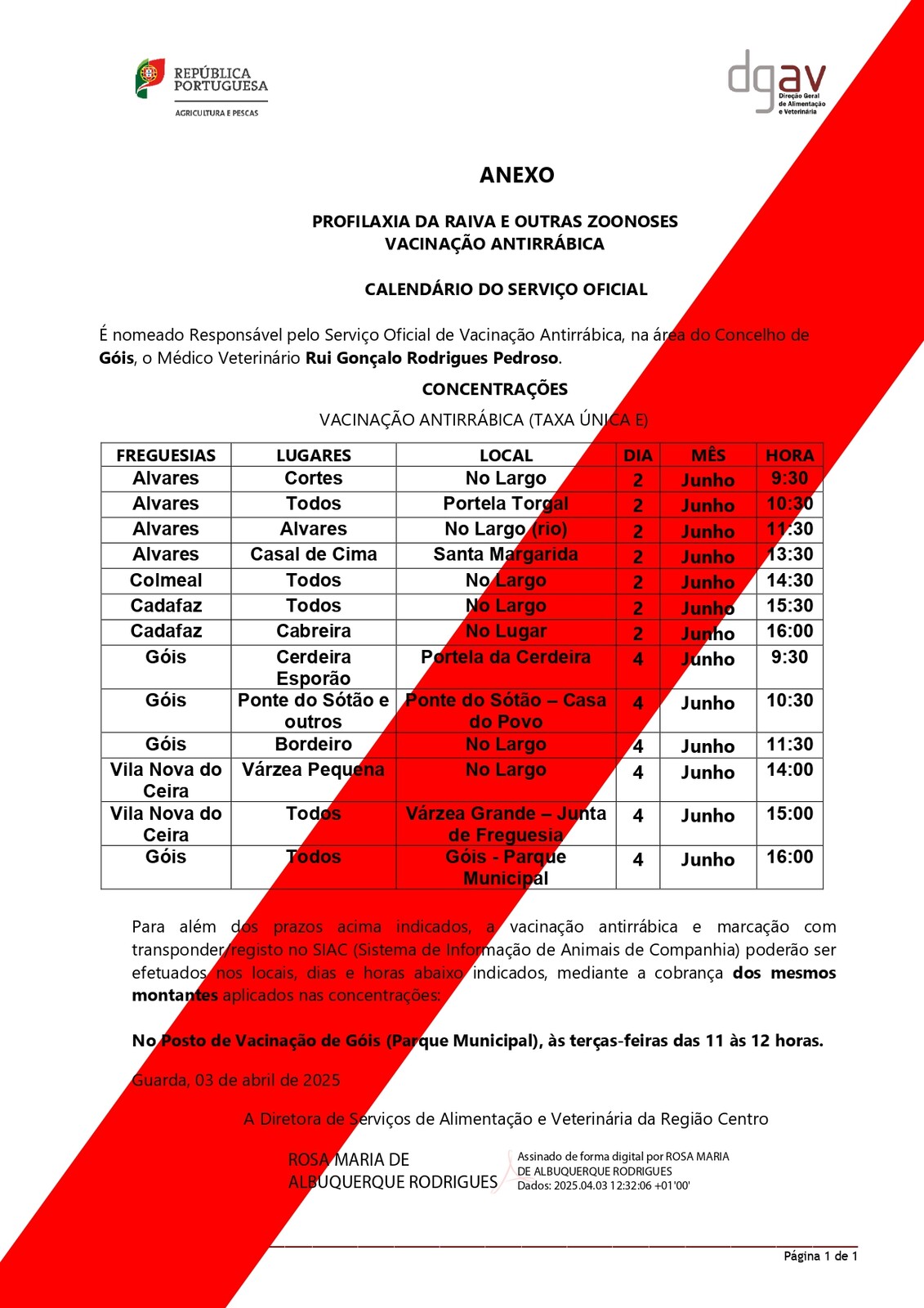 Campanha de Vacinação Antirrábica 2025