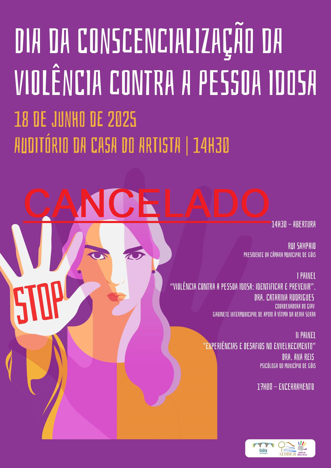 ADIAMENTO do Encontro "Respeito Não Tem Idade"