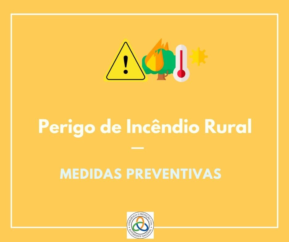 AVISO À POPULAÇÃO - Perigo de Incêndio Rural 