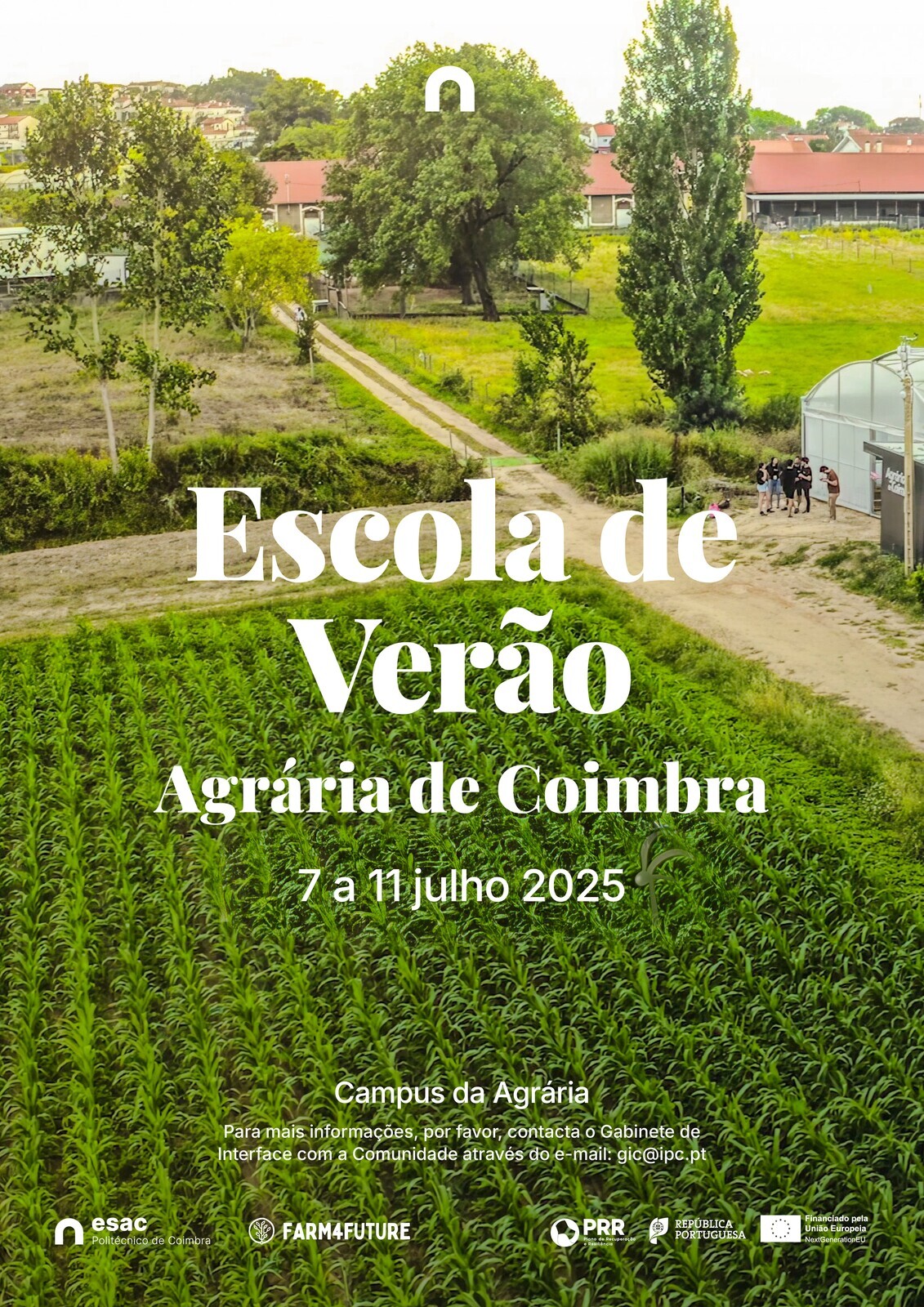 Escola de Verão da Agrária - Inscrições até 30 de junho