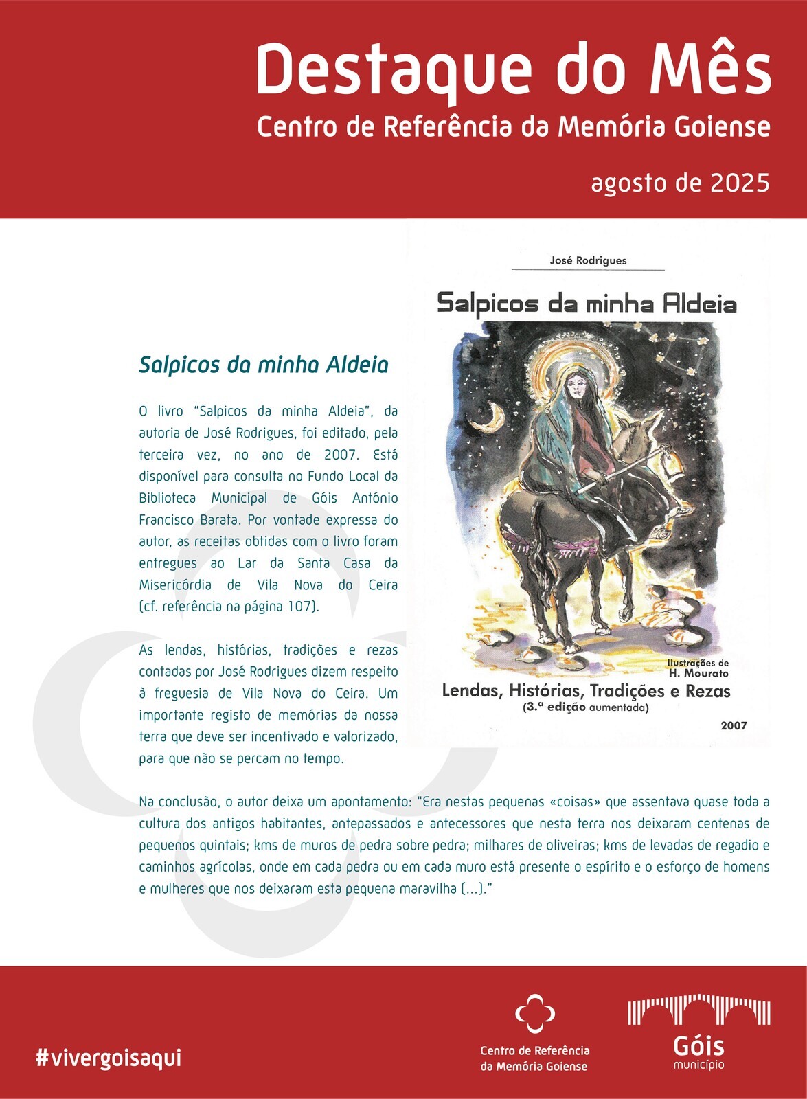 DESTAQUE DO MÊS - Centro de Referência da Memória Goiense