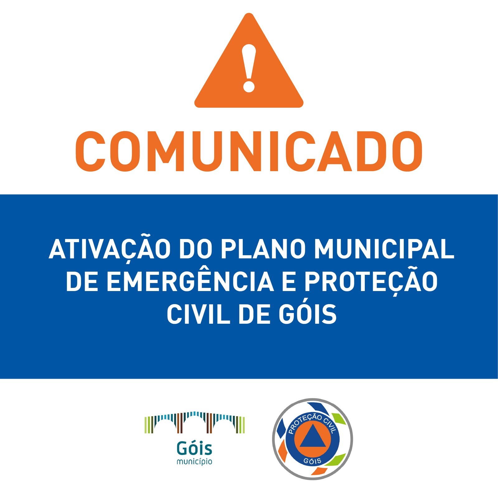 𝐀𝐭𝐢𝐯𝐚𝐜̧𝐚̃𝐨 𝐝𝐨 𝐏𝐥𝐚𝐧𝐨 𝐌𝐮𝐧𝐢𝐜𝐢𝐩𝐚𝐥 𝐝𝐞 𝐄𝐦𝐞𝐫𝐠𝐞̂𝐧𝐜𝐢𝐚 𝐞 𝐏𝐫𝐨𝐭𝐞𝐜̧𝐚̃𝐨 𝐂𝐢𝐯𝐢𝐥 𝐝𝐞 𝐆𝐨́𝐢𝐬