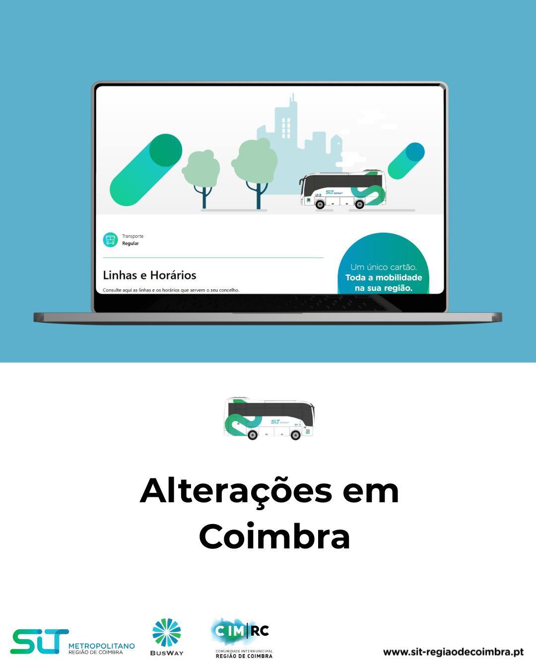 O sistema de transportes da Região de Coimbra está em atualização!