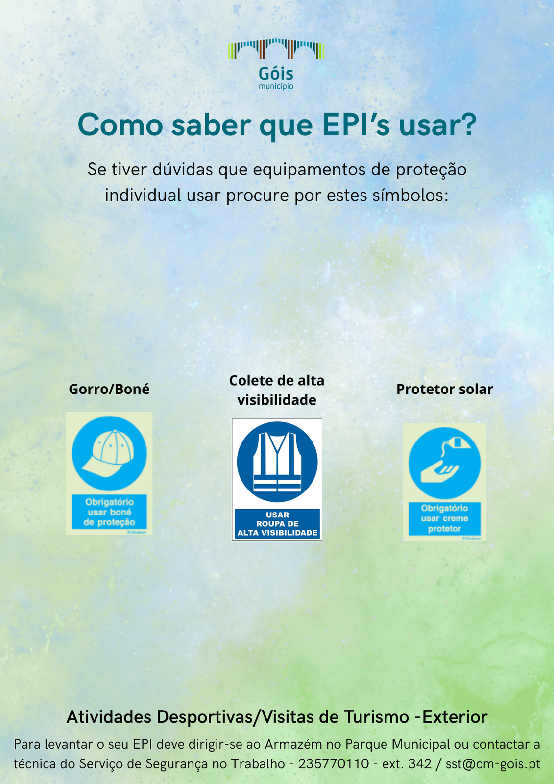Atividades desportivas e visitas de turismo